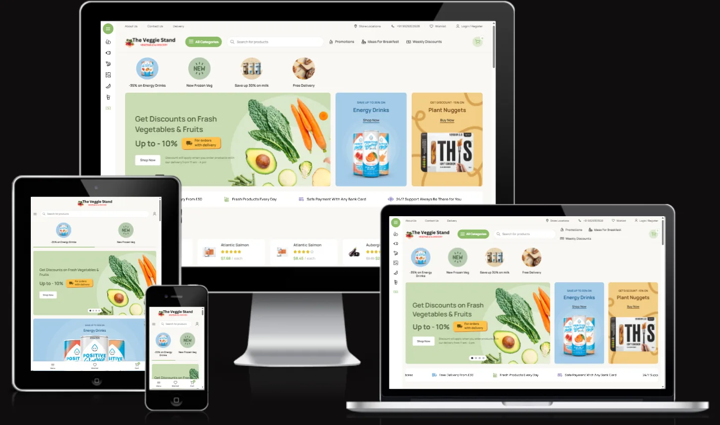 The Veggie Stand - Ecommerce website